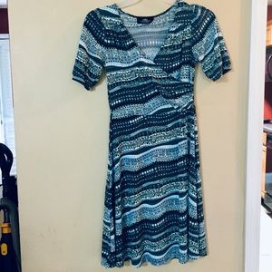 B.MOSS Stretch Wrap Dress